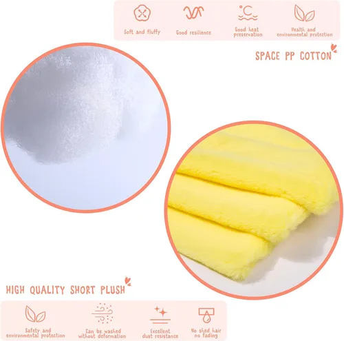 Vista 4 de Juguete de peluche de pato amarillo con anteojos, de felpa suave, para niños y niñas, con lindo sombrero y disfraz, los mejores regalos