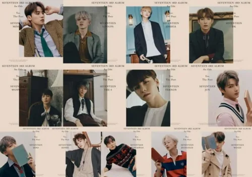 Vista 7 de Seventeen 'An Ode' 3rd Regular Album Random Version 104p PhotoBook+8p Mini Book+4p PhotoCard+Tracking