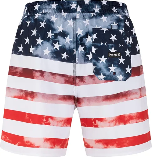 Vista 5 de Hurley Pantalones cortos Independence de 17 pulgadas para hombre, blanco, talla M