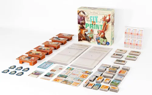 Vista 3 de AEG & Juegos planos Ajuste para imprimir Construye tu periódico De los creadores de Cascadia Fácil de aprender Rápido de jugar A partir