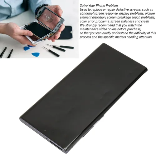 Vista 3 de Reemplazo de pantalla para Note 10 Plus, reemplazo de pantalla frontal con marco, conjunto de digitalizador de pantalla LED, herramientas