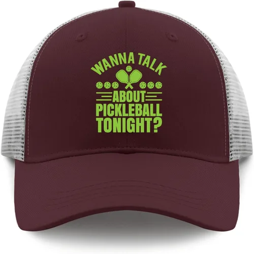 Vista 9 de Dad Hat Wanna Talk About Pickleball Tonight Dad Hats, Vintage Dad Hats for Women
