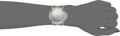 Vista 2 de Accutime XOXO XO192 Reloj analógico de cuarzo de dos tonos para mujer, plateado, Moderno