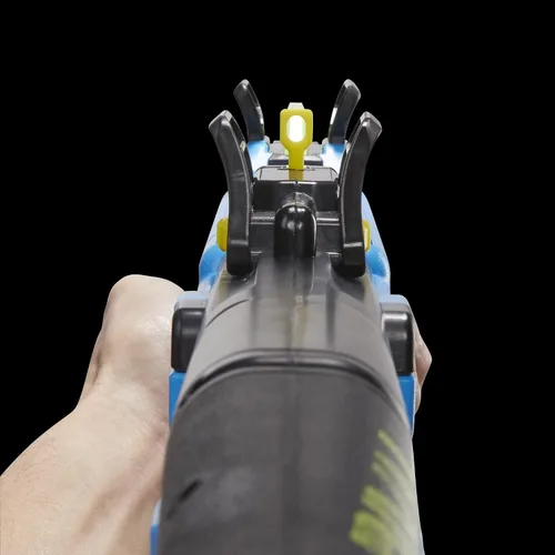 Vista 8 de Nerf Rival Pathfinder XXII-1200 Blaster, Sistema Rival Más Preciso, Mira Ajustable, Cargador de 12 Balas, 12 Nerf Rival Accu-Rounds