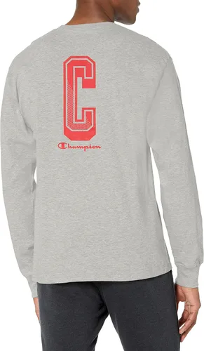 Vista 5 de Champion Camiseta de manga larga para hombre, camiseta clásica para hombre (regular o grande y alto)