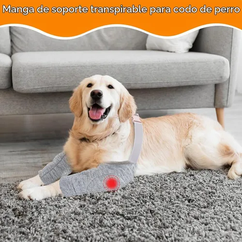 Vista 2 de Coppthinktu - Protector de codo de perro para callos, coderas ajustables