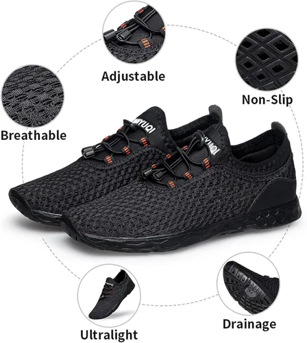 Vista 2 de Belilent - Zapatos livianos de secado rápido para deportes acuáticos, para hombre y mujer, para el aire libre, la playa y la alberca