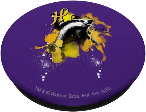 Vista 2 de Harry Potter Urban Elegance Hufflepuff Badger PopSockets - Agarre y soporte para teléfonos y tabletas, Negro