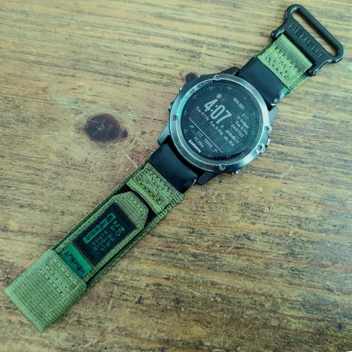 Vista 9 de Compatible con la Correa de Reloj Garmin, Correa Deportiva de Nylon Super Resistente con Diseño de Bucle Tejido