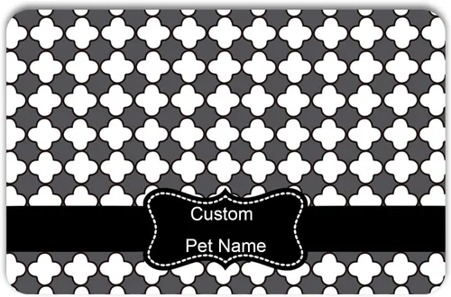 Vista 7 de Estera Personalizada para Comida de Perros y Gatos de PU Antideslizante en la Parte Inferior, Estera para Cuenco de Perros, Estera para Perros