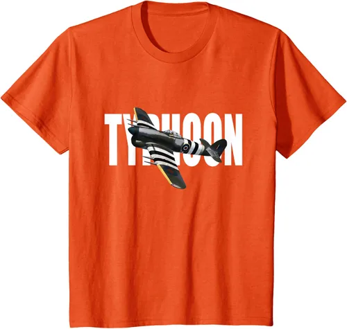 Vista 69 de RAF Hawker Typhoon WW2 Fighter Aircraft T-Shirt