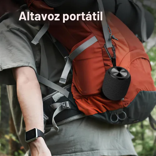 Vista 8 de Altavoces Bluetooth portátiles inalámbricos mini altavoz Bluetooth 5.0, sonido envolvente 360 HD estéreo, IPX7 impermeable para viajes, piscina