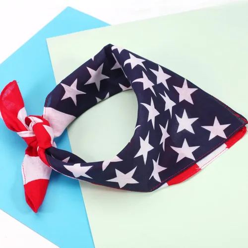 Vista 8 de Ardorchid Bandana Diadema de Bandera Americana Roja Blanca y Azul Diademas Patrióticas de EE.UU. para Hombres y Mujeres Bufanda de Cuello y Cara