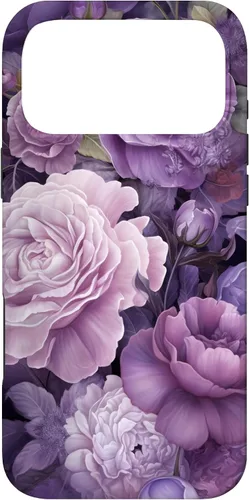Vista 22 de Elegant Blush Pink And Purple Vintage Floral Rose And Peony Case for iPhone 16