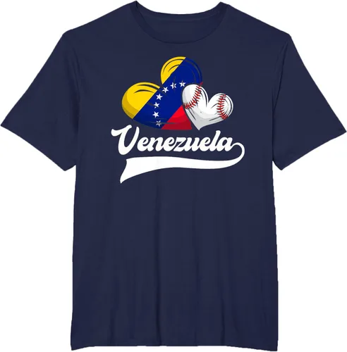 Vista 43 de Camiseta de béisbol venezolana con diseño de corazón y bandera de Venezuela, Negro