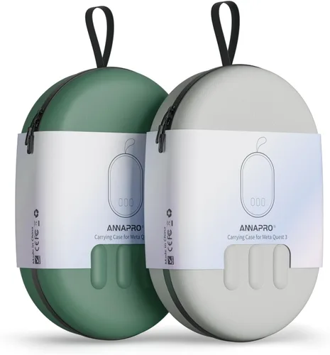 Vista 7 de ANNAPRO Funda de transporte para Meta Quest 3, compatible con auriculares Oculus Quest 3 con correa Elite, controladores y otros accesorios, carcasa