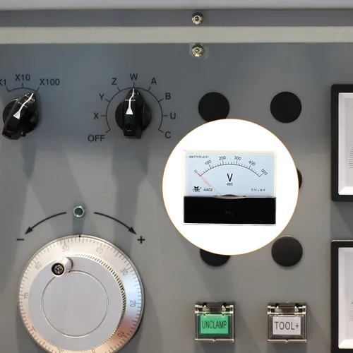 Vista 3 de YOKIVE Voltímetro de panel analógico, herramienta de medidor de voltios 44C2 DC-500V, ideal para equipos de medición de pruebas de circuitos