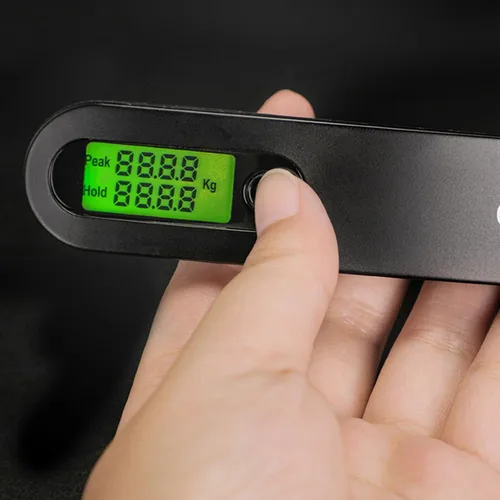 Vista 7 de Báscula de equipaje compuesto de caza con pantalla LCD, escala digital de 110 libras, báscula de recursos de tiro con arco digital, báscula