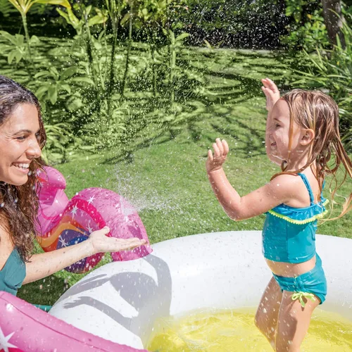 Vista 5 de Intex Mystic Unicorn - Piscina inflable, color blanco