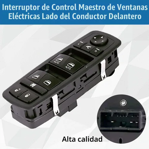 Vista 5 de Interruptor de control de elevalunas eléctrico maestro para el lado del conductor delantero para Jeep Grand Cherokee 2014-2018, sustituye a