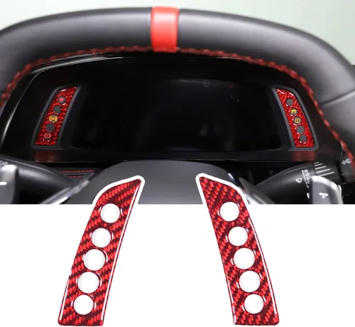 Vista 8 de Adhesivo suave de fibra de carbono para panel de instrumentos, compatible con Chevrolet Corvette C8 2020-2025, accesorios adhesivos para panel