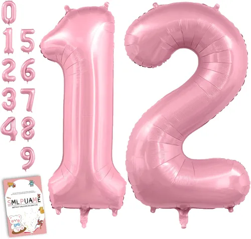 Vista 133 de Globos grandes de 40 pulgadas de números del 0 al 9, globos numéricos para decoración de fiesta de cumpleaños, globos de helio de aluminio