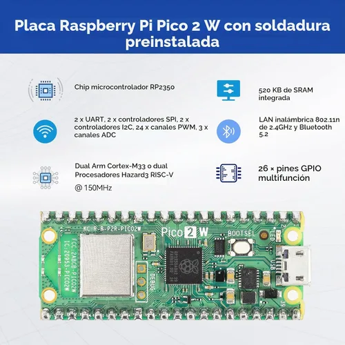 Vista 4 de SunFounder Raspberry Pi Pico 2 W Kit de Inicio Definitivo con Más de 110 Cursos en Video y Tutoriales en Línea, 96 Proyectos (16 Proyectos de IoT)