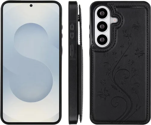 Vista 3 de Asuwish Funda de teléfono para Samsung Galaxy A37 5G con protector de pantalla de vidrio templado y tarjetero con soporte para tarjetero, soporte