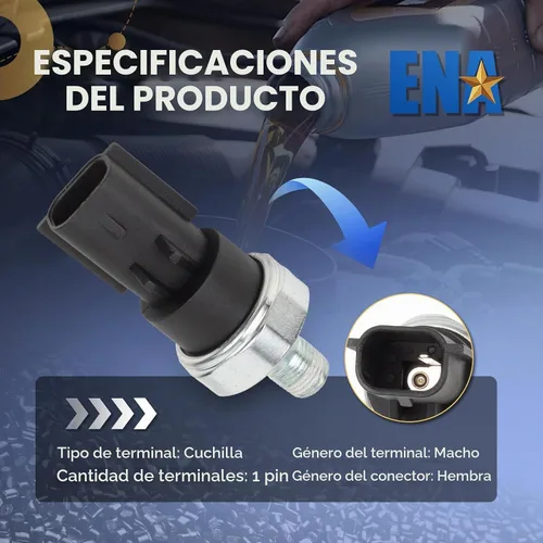 Vista 6 de ENA Interruptor de sensor de presión de aceite para PS404 4868672AA 5149059AA compatible con Dodge Ram 1500 2500 3500 Dakota Jeep Grand Cherokee