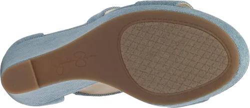Vista 7 de Jessica Simpson Jinxxi Sandalias para mujer, con taco de cuña