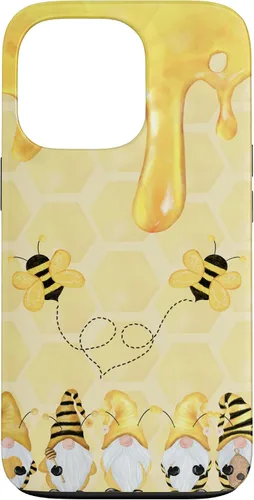 Vista 10 de Carcasa divertida para iPhone 16 con diseño de gnomos de abejorros para Halloween