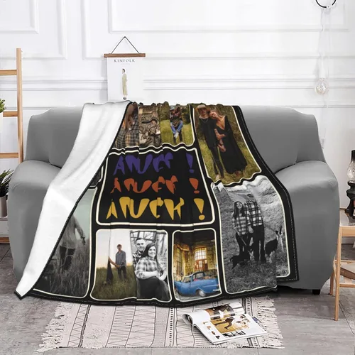 Vista 3 de Amuck - Manta personalizada con foto y texto, para sofá, cama, sofá, hogar (10 collages de fotos), 50 x 40 pulgadas