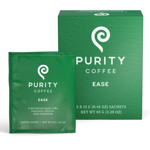 Vista 7 de Purity Coffee BALANCE 2/3 Café Descafeinado de Tueste Medio Paquetes de Una Sola Porción (Sobres de 5 unidades) – Descafeinado Procesado con Agua