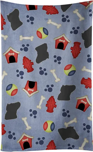 Vista 22 de Caroline's Treasures BB3948KTWL Affenpinscher Dog House Collection - Toalla de cocina para invitados, toalla de baño decorativa para cara, té, paño