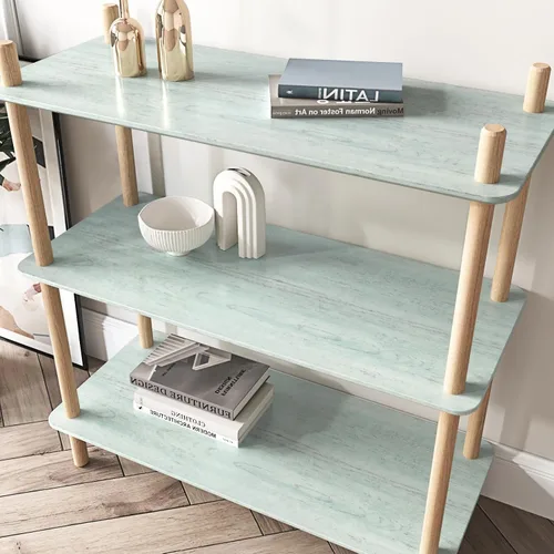 Vista 5 de Wallercity Papel adhesivo de madera verde para encimeras, papel tapiz autoadhesivo impermeable para armarios, papel tapiz de vinilo de madera, papel