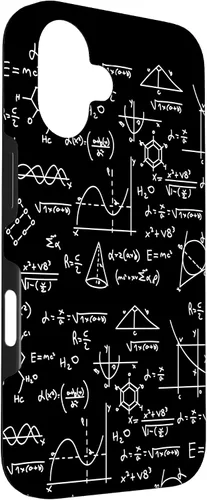 Vista 3 de Funda de regalo divertida para iPhone 16 con fórmula de matemáticas para profesor de matemáticas