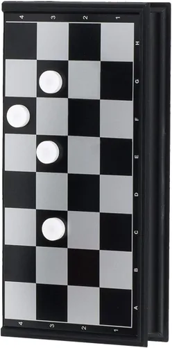 Vista 4 de WE Games Travel Magnetic Checkers Set -Travel Games for Adults, Magnetic Travel Games, Checkers Board Game, Pocket Games for Vacation, Portable