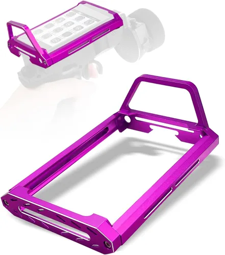 Vista 8 de Marco protector de transmisor compatible con Flysky Noble NB4 Pro NB4 Lite NB4, marco protector de metal de aleación de aluminio para transmisor