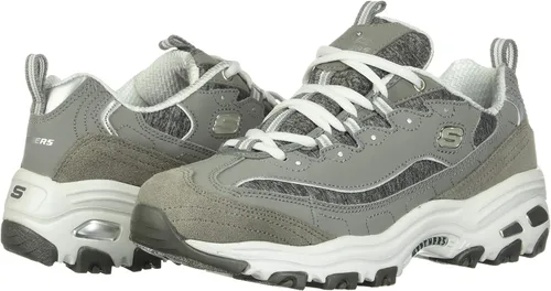 Vista 9 de Skechers D'Lites - Tenis de espuma viscoelástica con cordones para mujer