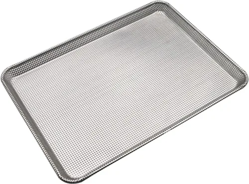 Vista 2 de Bandeja de aluminio para hornear (9.5x13 pulgadas perforada entera)
