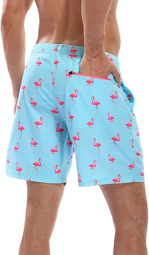 Vista 4 de LRD Traje de baño para hombre con forro de compresión de 7 pulgadas con entrepierna de secado rápido
