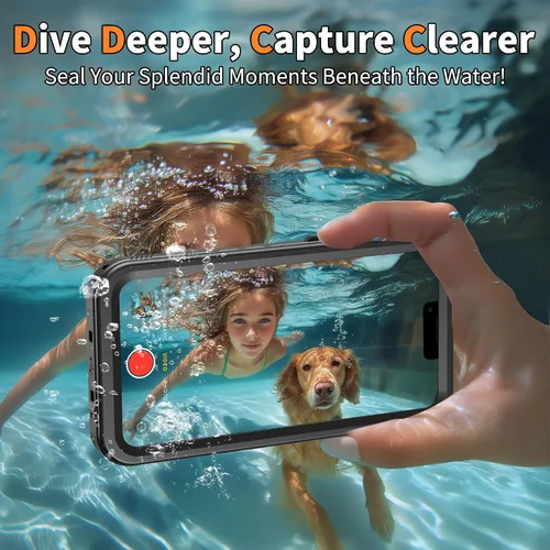 Vista 8 de Cozycase TOP - Funda impermeable militar IP68 para iPhone XR, resistente 360 a prueba de golpes, cuerpo completo, con protector de cámara