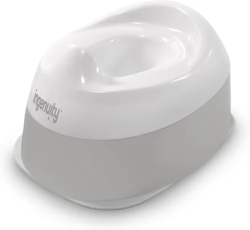Vista 13 de Ingenuity: Asiento de orinal Flip & Sit de Ingenuity (Blanco) – Asiento de entrenamiento para orinal fácil de instalar y quitar que se acopla al