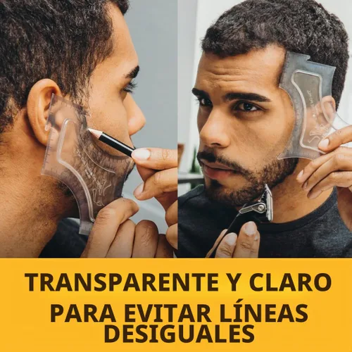 Vista 3 de Múltiples herramientas de corte para formar barba de Cut Buddy, plantilla de corte de pelo, guía para corte de bigote