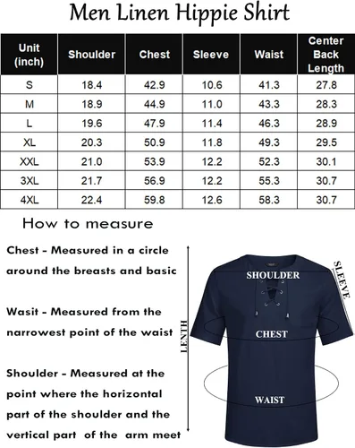 Vista 6 de COOFANDY Camiseta casual de lino de algodón para hombre, manga corta, con cordones, para la playa