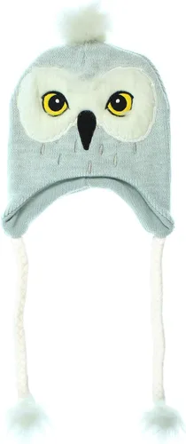 Vista 2 de Gorro de Harry Potter con diseño de búho color gris