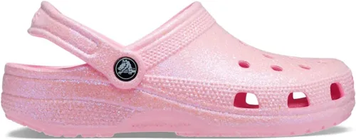 Vista 2 de Crocs Zuecos clásicos con purpurina unisex para adultos, Flamenco, 14, mujer/12, hombre