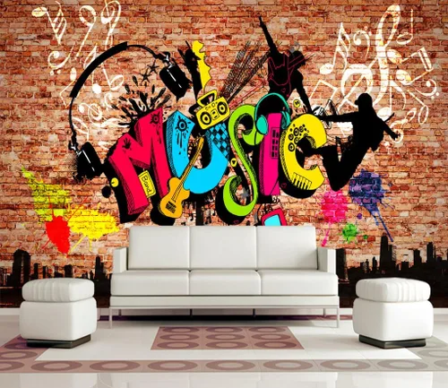 Vista 17 de Papel pintado en blanco y negro de la ciudad de Nueva York, mural de pared pintado a mano Times Square para decoración de sala de estar, dormitorio