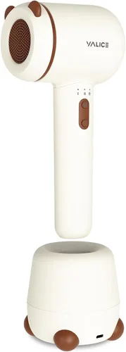 Vista 8 de YALICE Secador de pelo inalámbrico para bebés y niños, secador de pelo portátil con flujo de aire suave y cuidado iónico de bajo calor para bebés, 3
