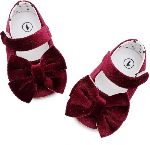 Vista 5 de YOYORI Infant Boys Girls Cartoon Printed Shoes First Walkers Shoes Summer Toddler Hollow Out D-Wine 12-18 Months